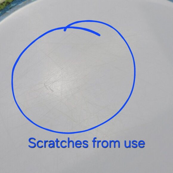 Coastal Breeze Plastic Dinner Plate Set Lighthouse & Flag Warren Kimble Folk Art - Picture 6 of 11